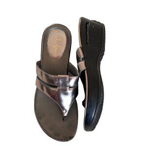 Cole Haan NikeAir Platform Sandals in Silver/Black - Sz 9.5